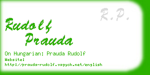 rudolf prauda business card